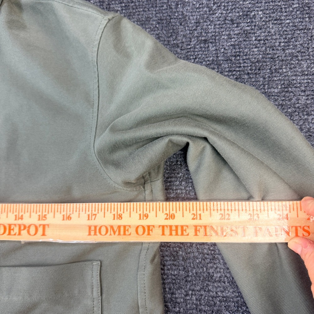Uniqlo Womens Sz S Sage Green Utility Chore Relaxed Jacket Stretch Cropped - Picture 6 of 8